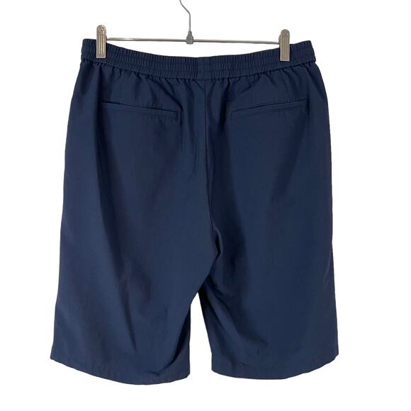 PAT Men's Pull On 11 Inch Shorts Mid Rise Blue Neutral Summer Comfort Casual - Picture 2 of 6